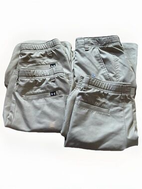 Under Armor Boys Athletic Golf/Uniform Khaki Shorts